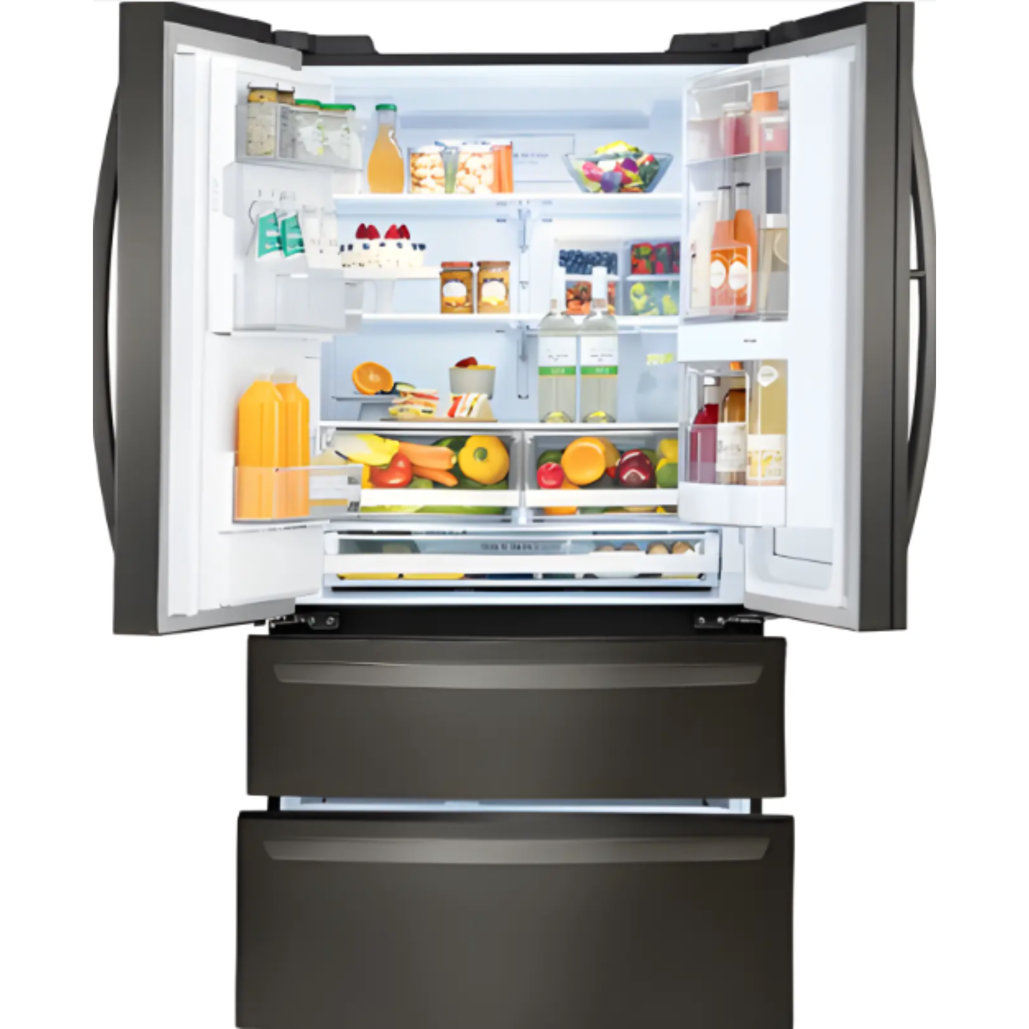 EleganceBlack Smart Refrigerator